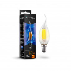 Лампа Voltega Crystal SLVG10-CW1E14warm6W-F